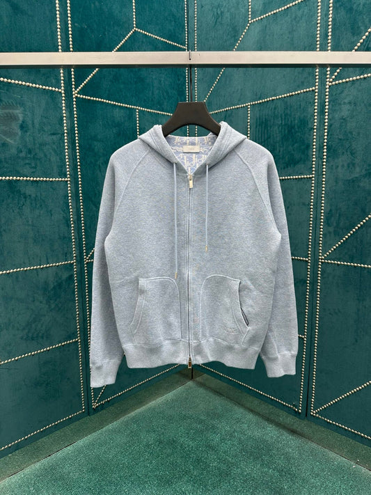 250825 A new high-quality, thick, double-sided zipper hoodie