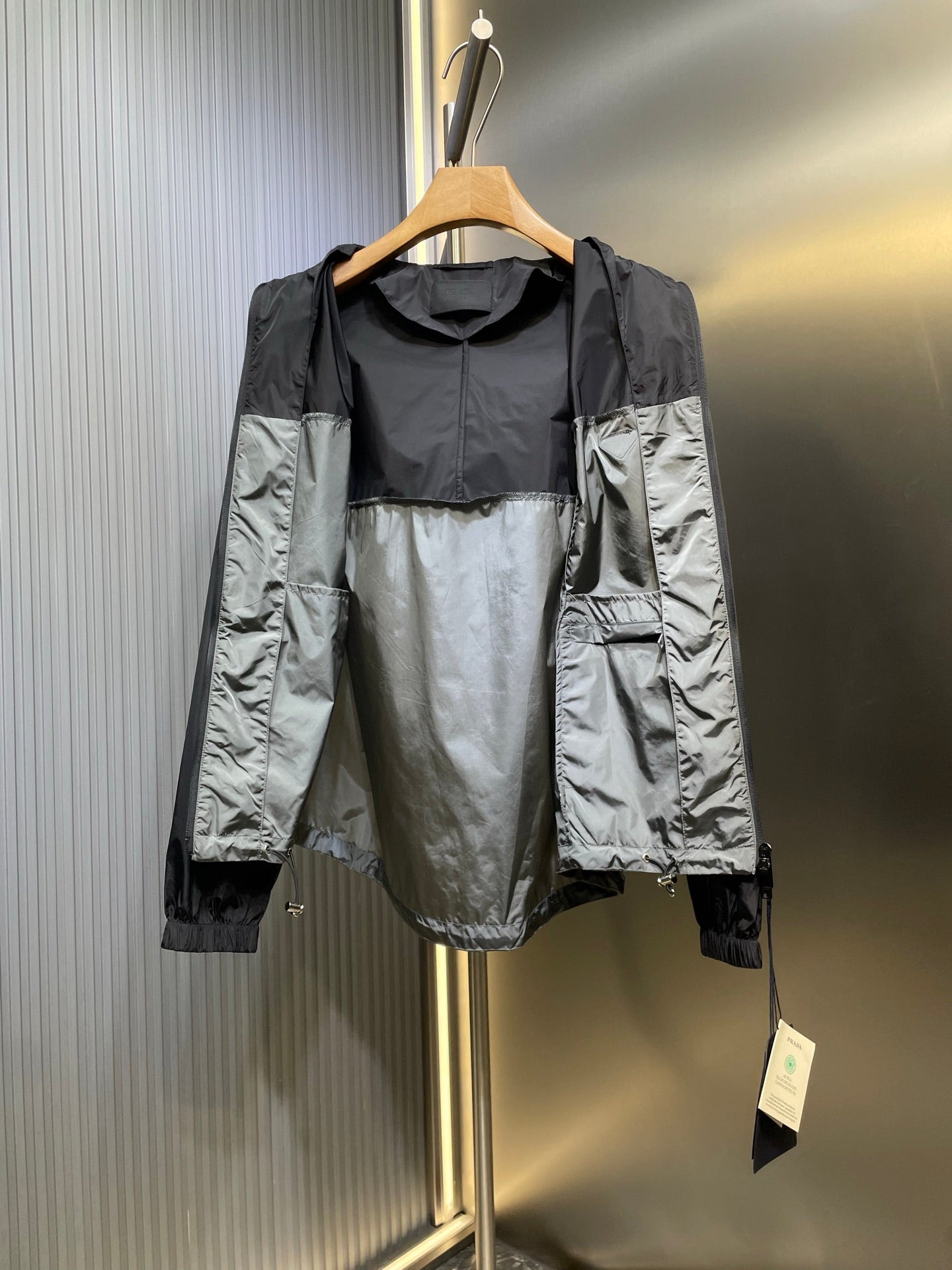 250825 New high-quality patchwork hooded jacket