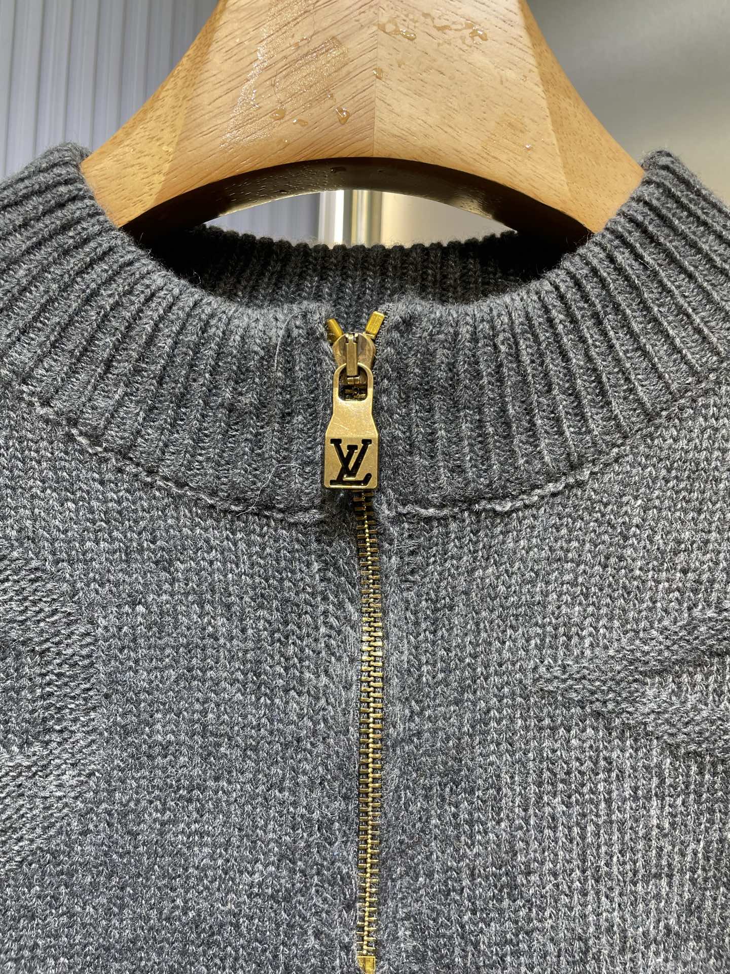 250825 New high-quality POLO wool sweater with inlaid patterns and subtle zippers