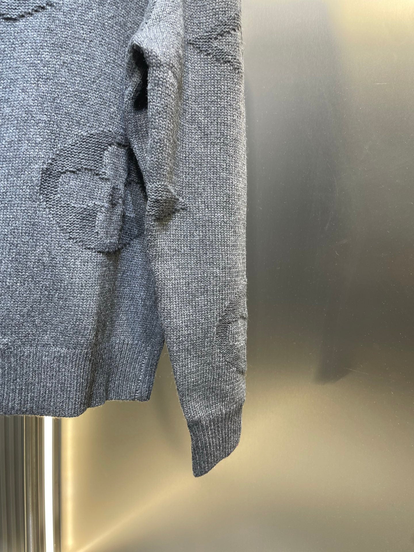 250825 New high-quality POLO wool sweater with inlaid patterns and subtle zippers