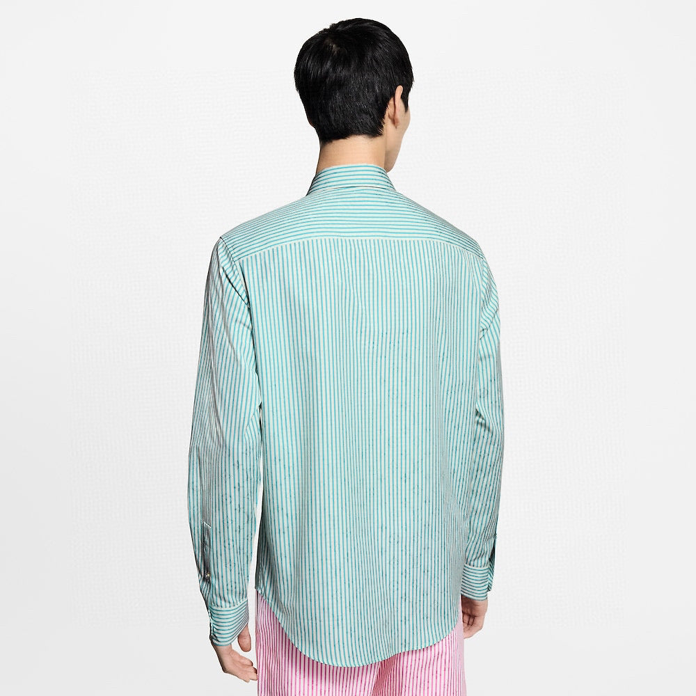 250825 New high-quality striped long-sleeved shirt