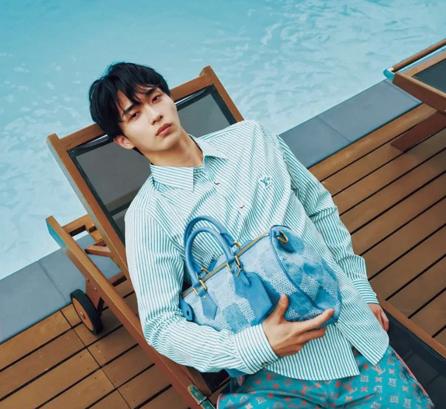 250825 New high-quality striped long-sleeved shirt