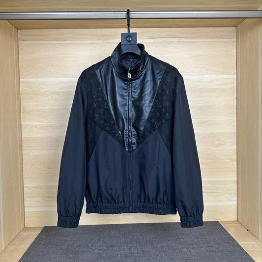 250825 A new high-quality patchwork embossed jacket