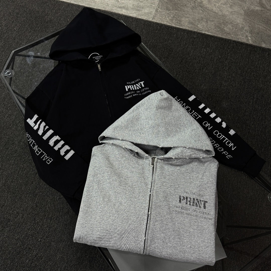 250825 New high-quality zipper hoodie