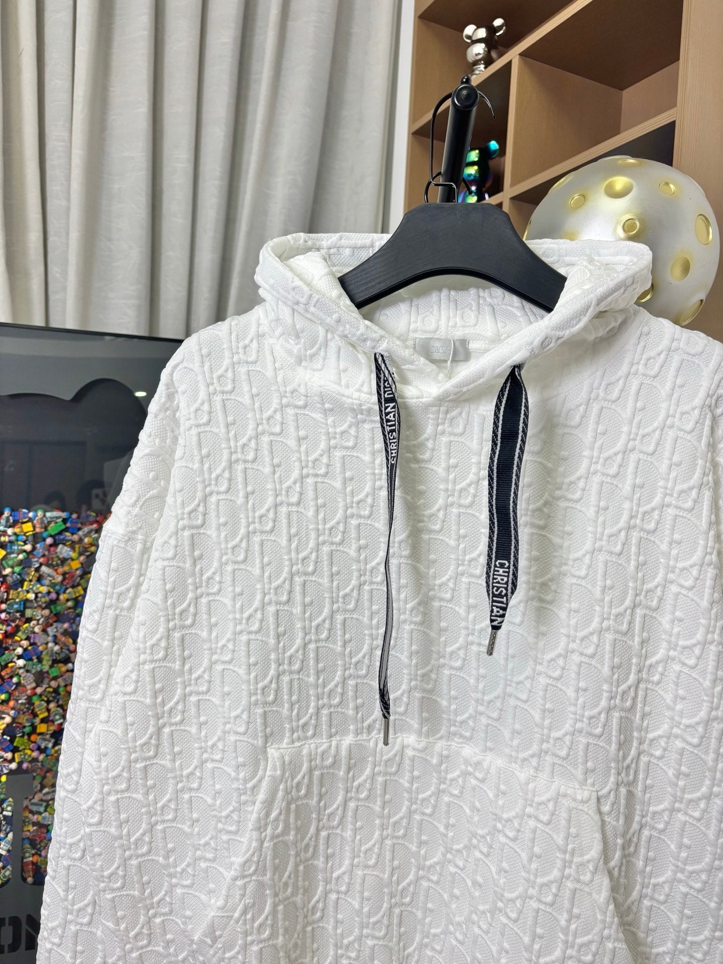 250825 New high-quality full-print embossed custom jacquard hoodie