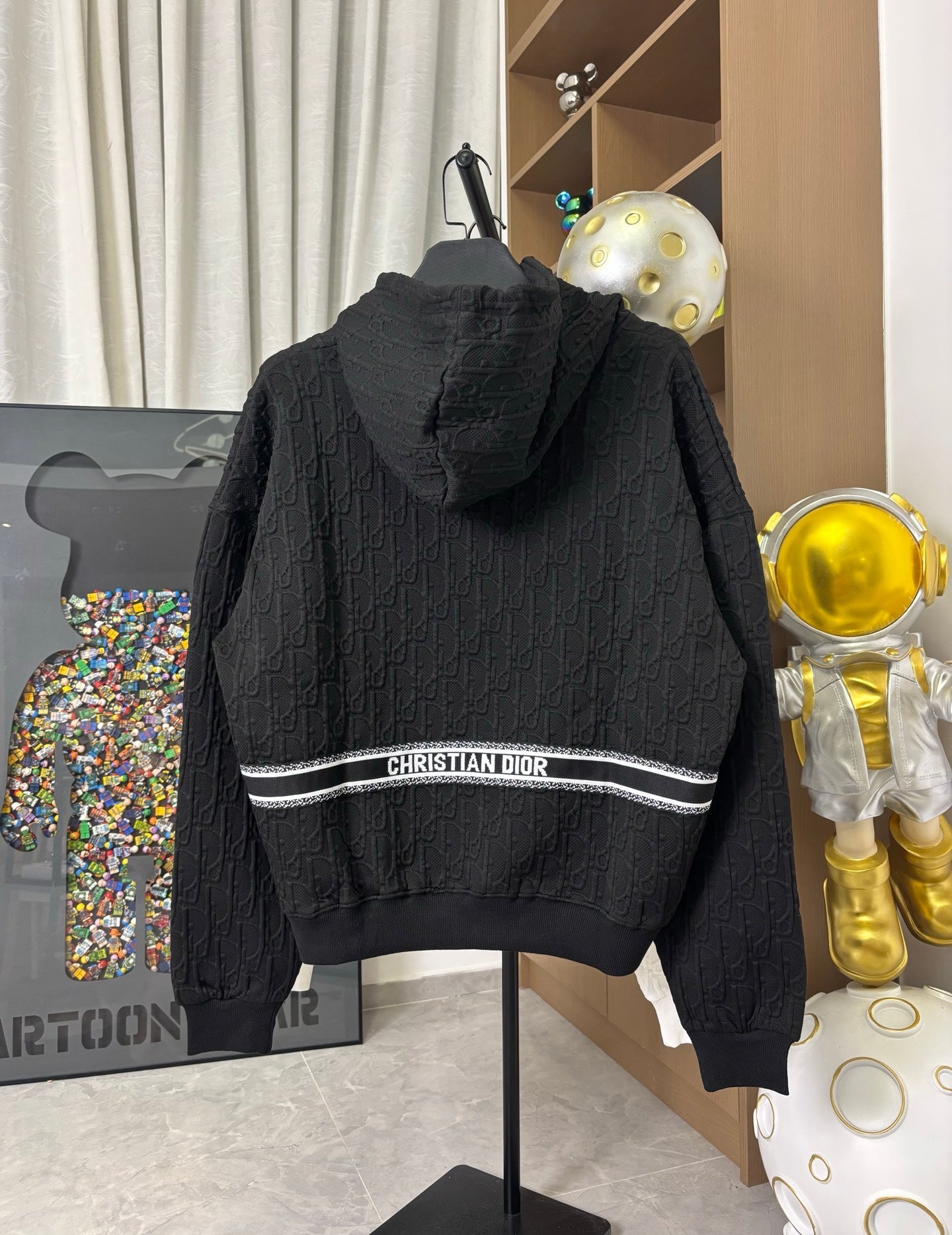 250825 New high-quality full-print embossed custom jacquard hoodie