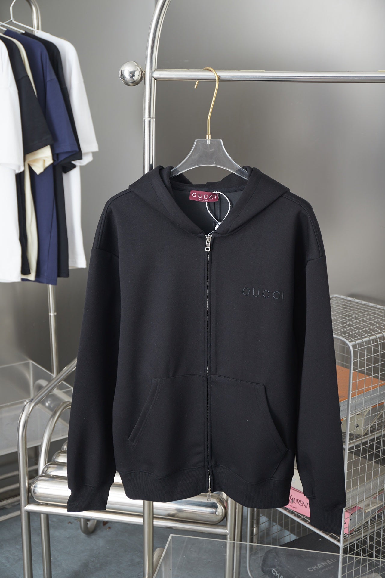 250825 New high-quality logo embroidered hoodie
