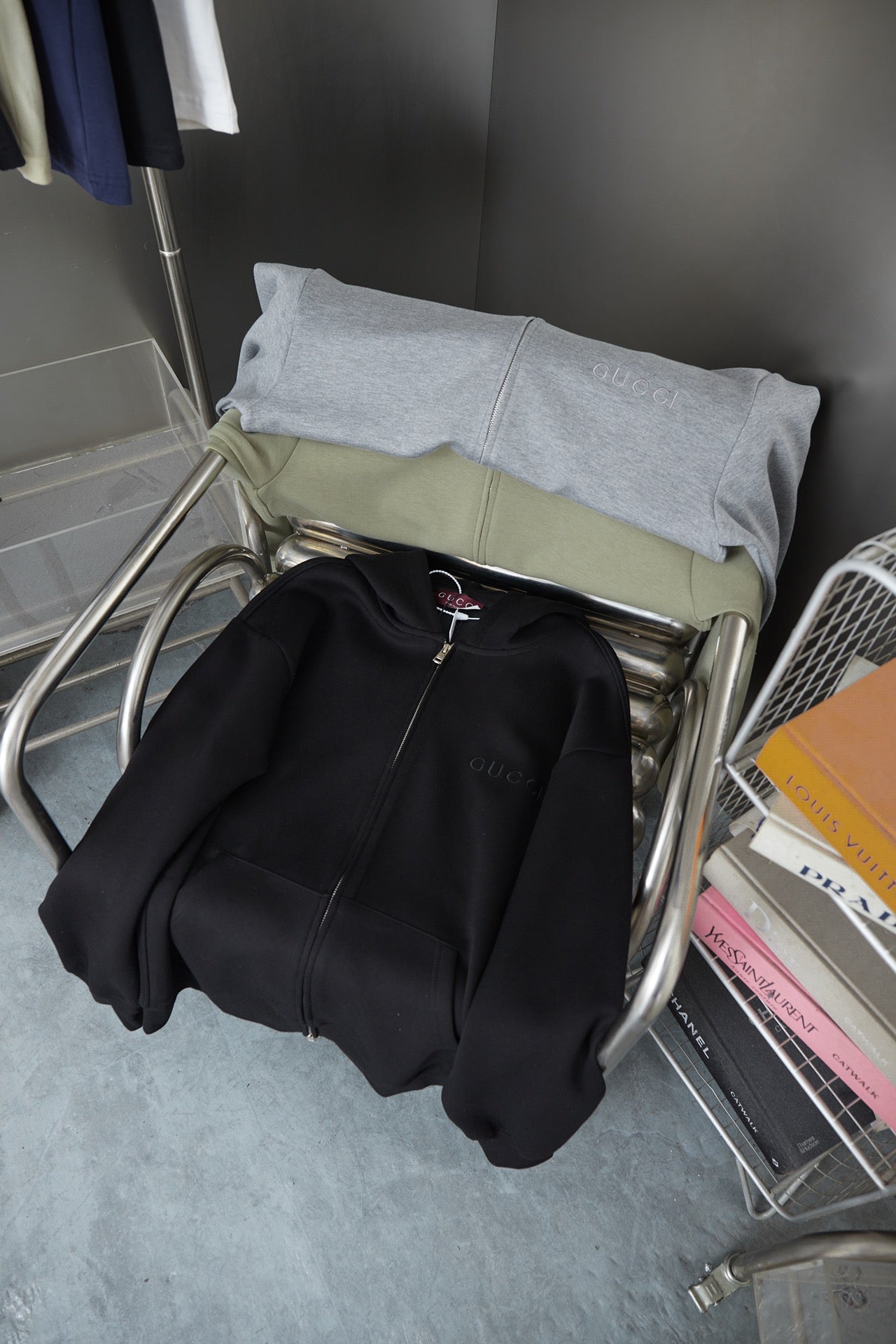 250825 New high-quality logo embroidered hoodie
