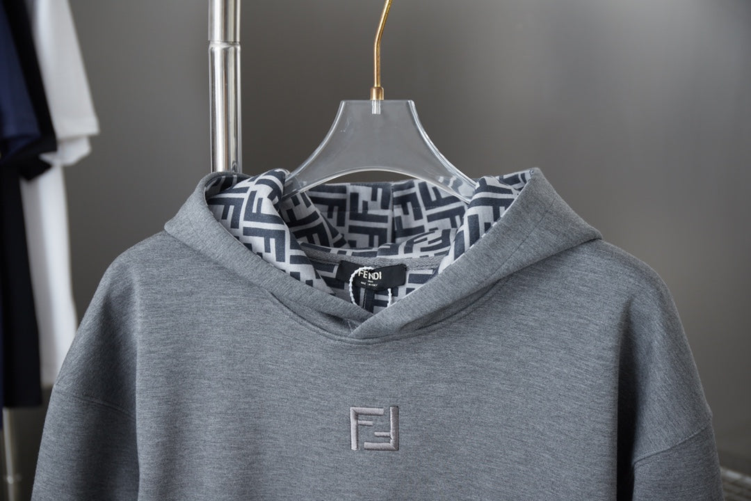 250825 New high-quality logo embroidered hoodie