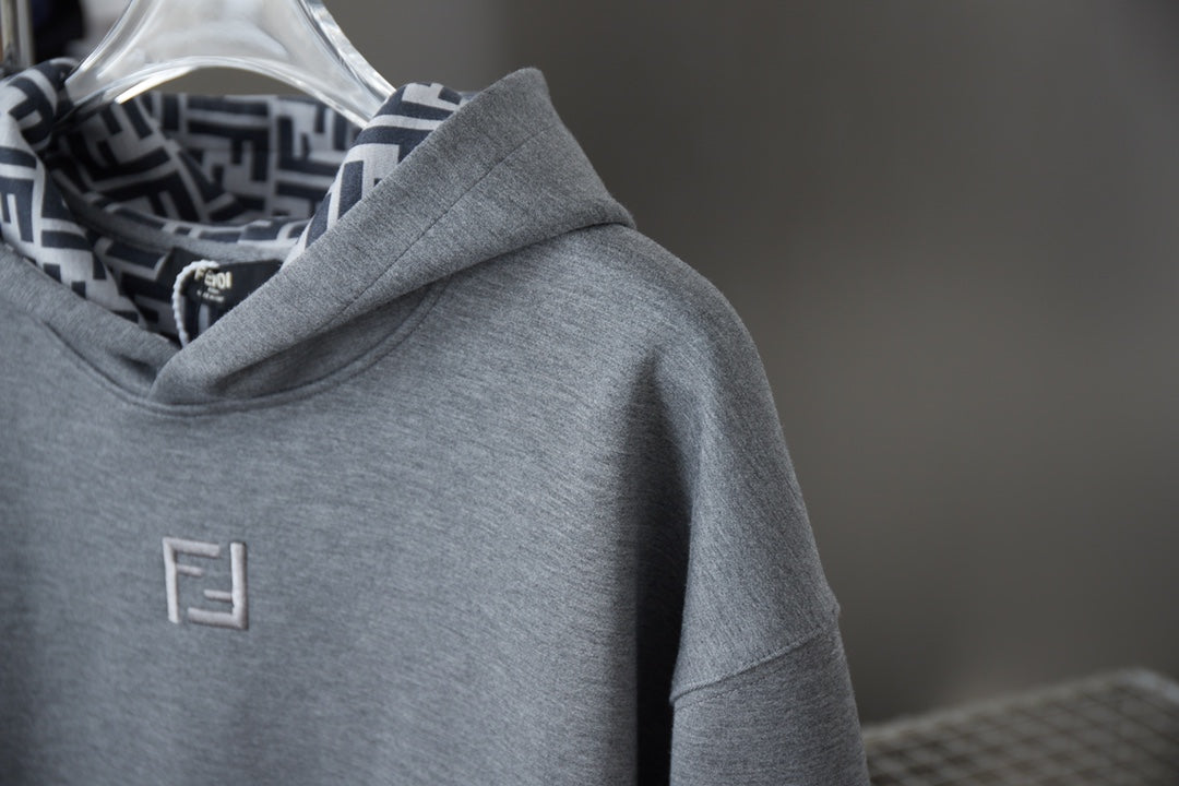250825 New high-quality logo embroidered hoodie