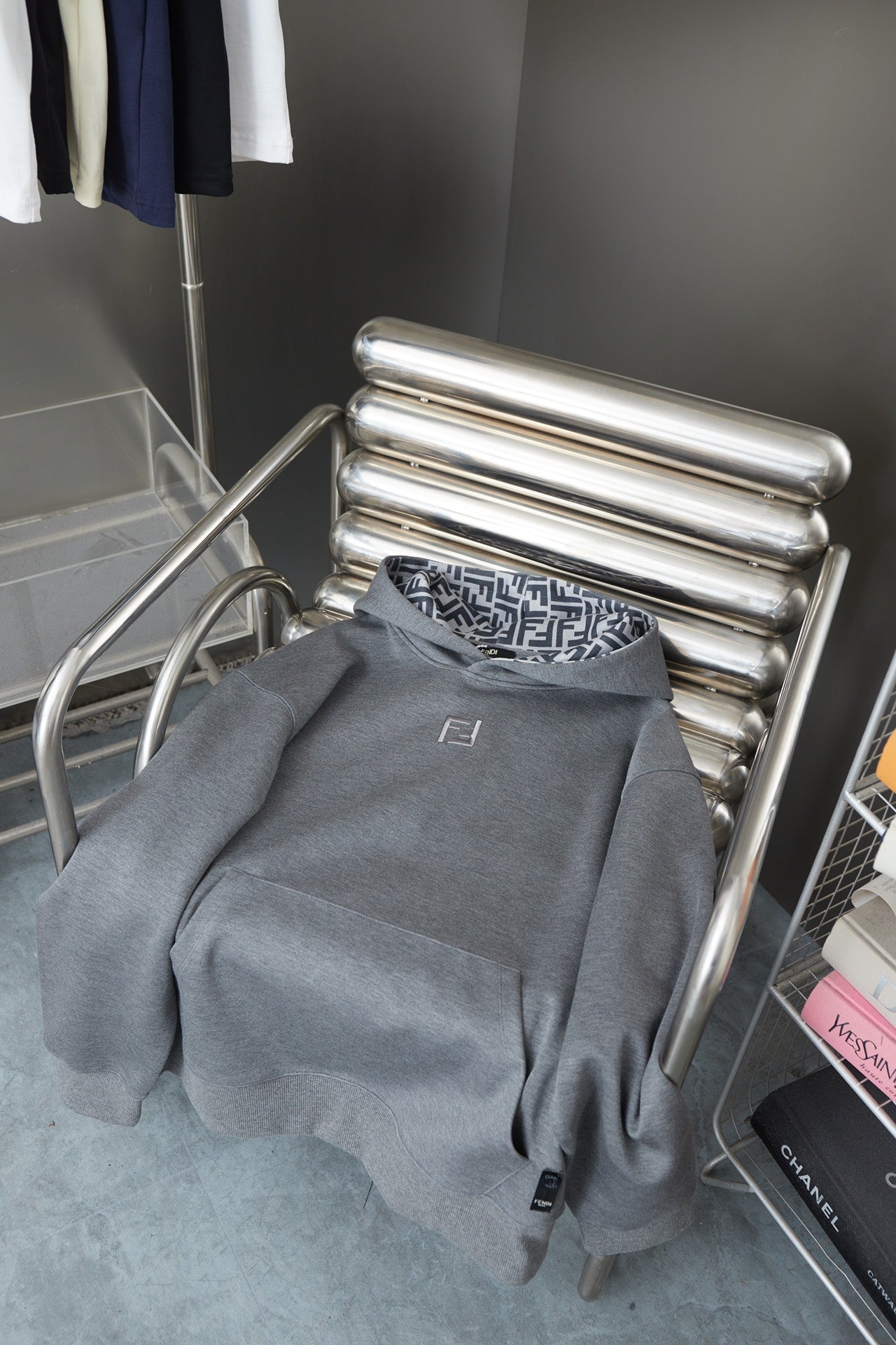 250825 New high-quality logo embroidered hoodie