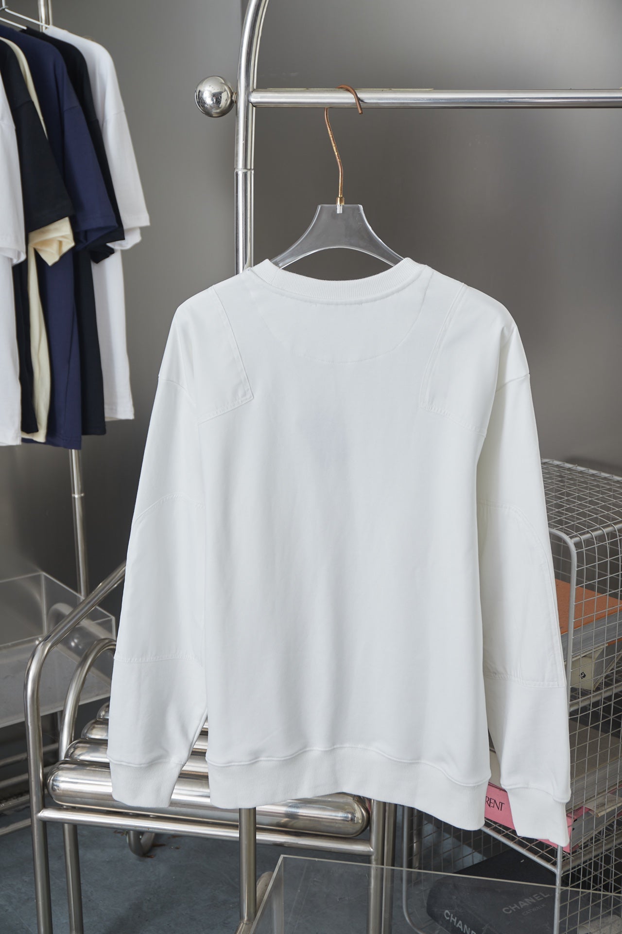 250825 new high-quality patchwork color-blocking pocket pullover hoodie